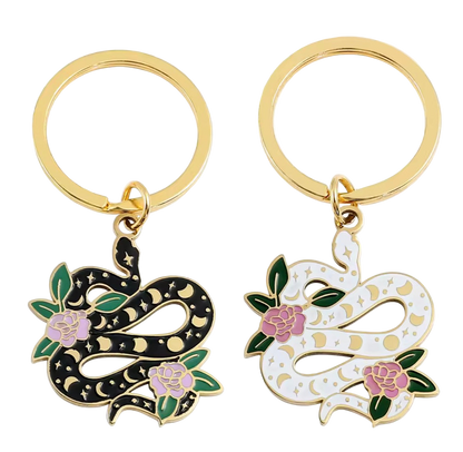 Lunar Serpent Keychain