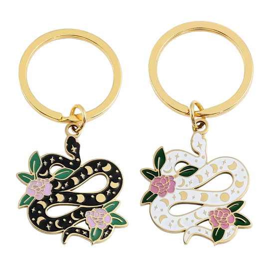 Lunar Serpent Keychain