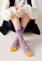 Chaussettes Mosaïque Violette