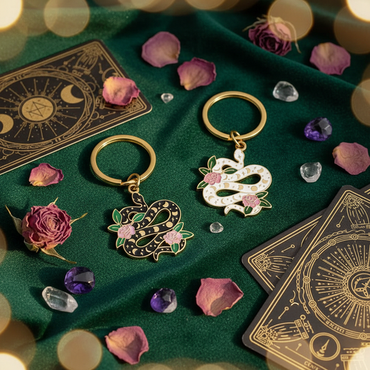 Lunar Serpent Keychain