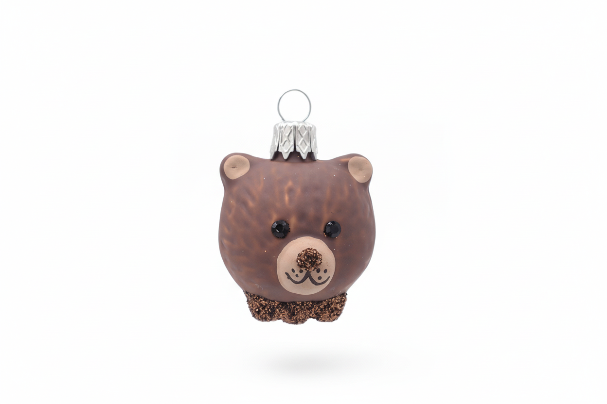 Boule de Noël Tête Ours Brun | Designproducten en originele cadeaus