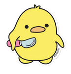 Sticker Canard avec Couteau