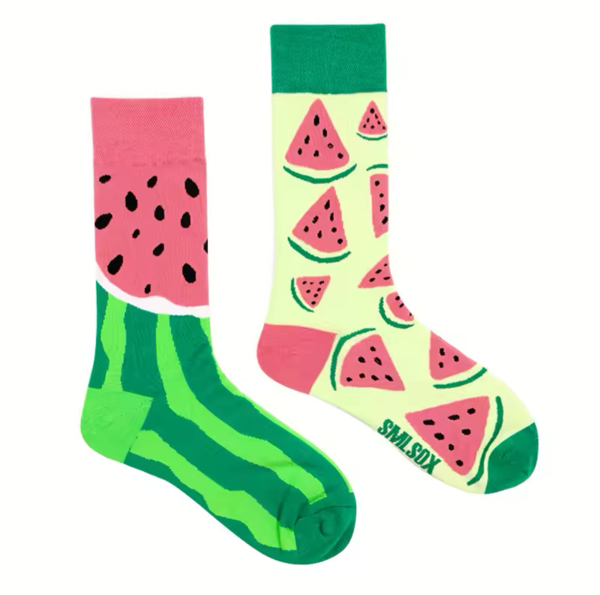 Oggetto regalo di design – chaussettes depareillees pasteque sml sox 768659590818