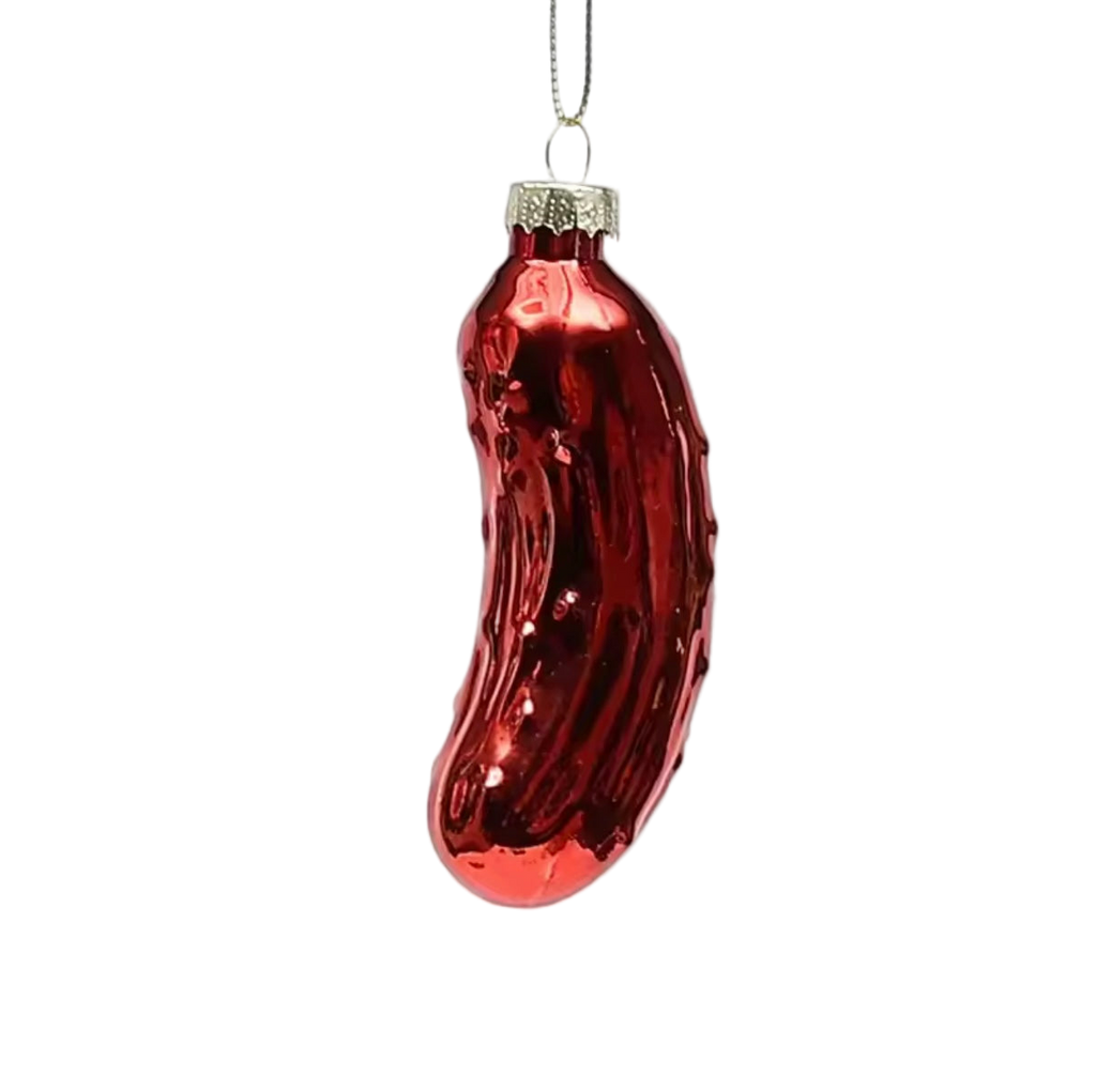 Boule de Noël Cornichon Rouge | Design e regali originali