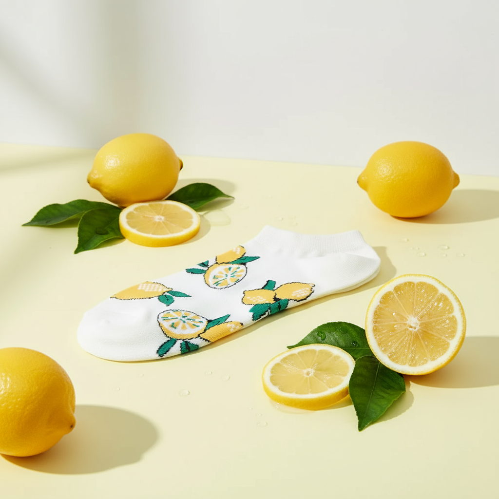 Chaussettes Courtes Citrons | Oggetti di design e regali originali