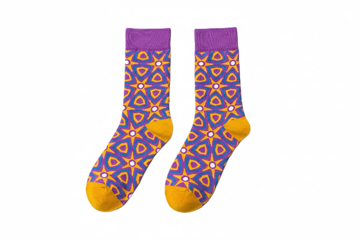 Chaussettes Mosaïque Violette