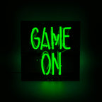 'Game On' Glass Neon Sign