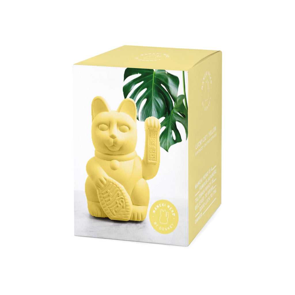 Design-lahja – Grand Chat Chanceux Jaune - le Chat Chanceux