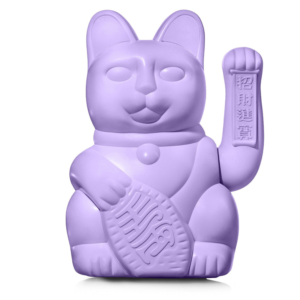 Design-lahja – Grand Chat Chanceux Lilas - le Chat Chanceux