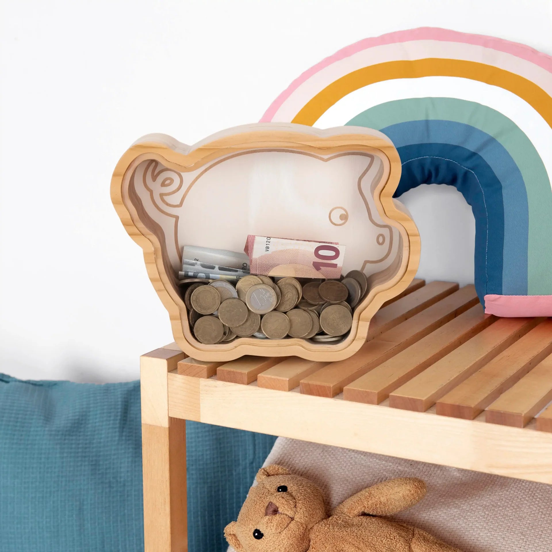 Tirelire en Bois Cochon – Fisura – vue 2