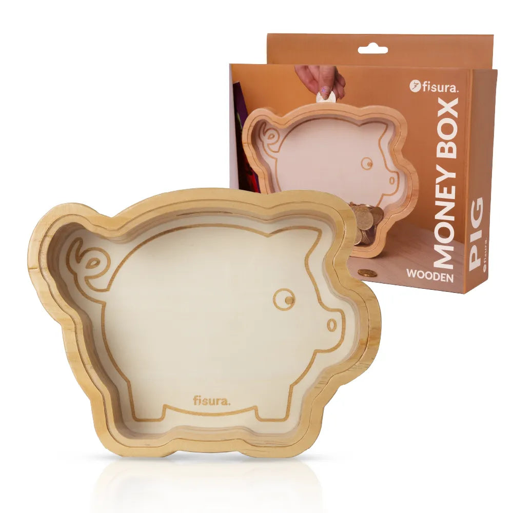 Tirelire en Bois Cochon – Fisura