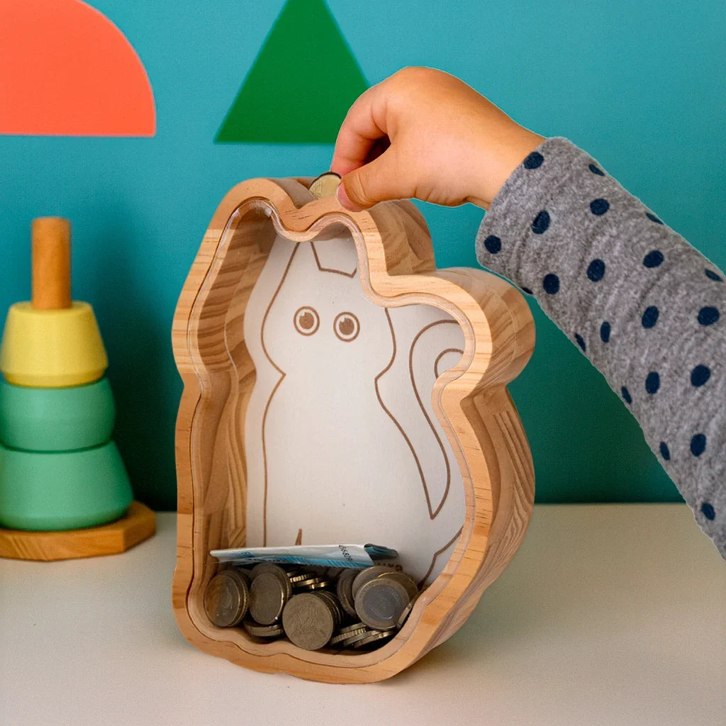 Tirelire en Bois Chat – Fisura – vue 4