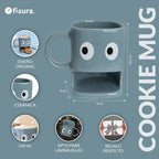 Tasse pour Biscuits Bleu – Fisura – vue 4