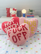 Coussin Cœur « Fuck Off »