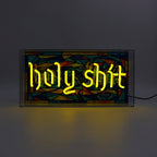 'Holy Shit' Glass Neon Sign
