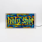 'Holy Shit' Glass Neon Sign