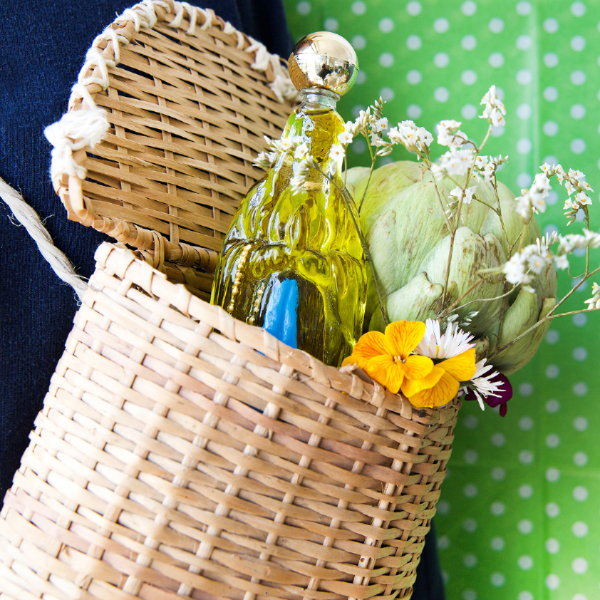 Oggetto regalo di design – huile dolive extra vierge pied de poule 