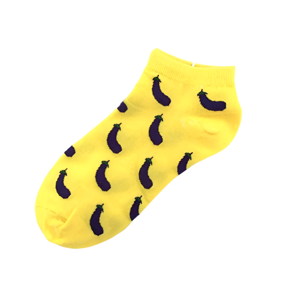 Oggetto regalo di design – chaussettes courtes aubergines
