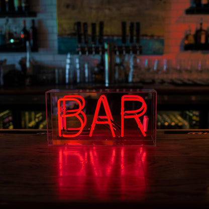 Red bar neon