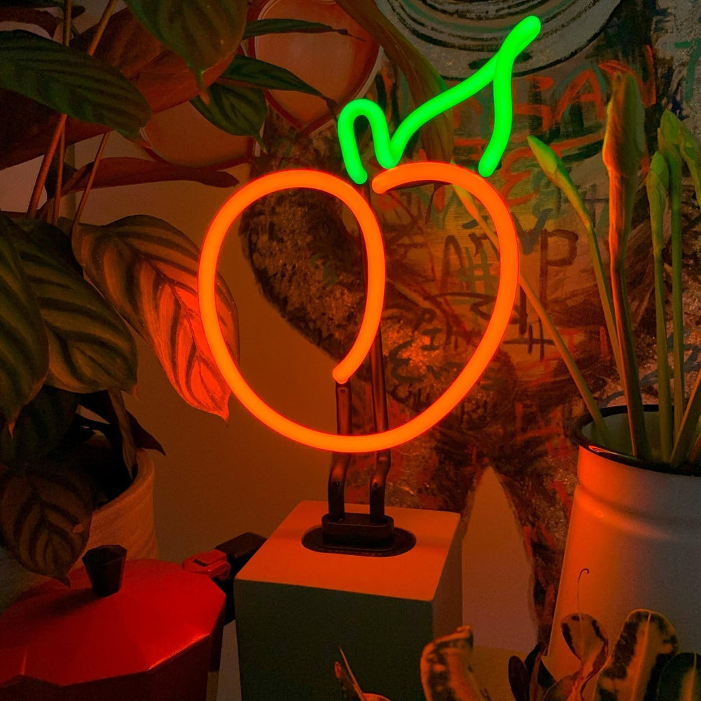 Lampe Néon Pêche – visuel produit