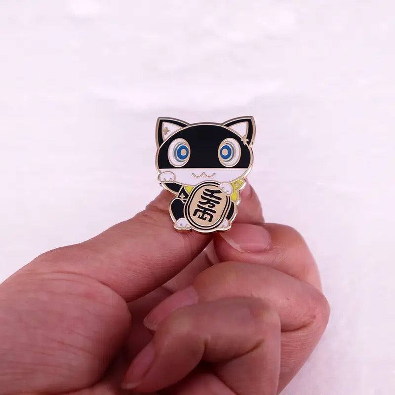 Anime Lucky Cat Pin