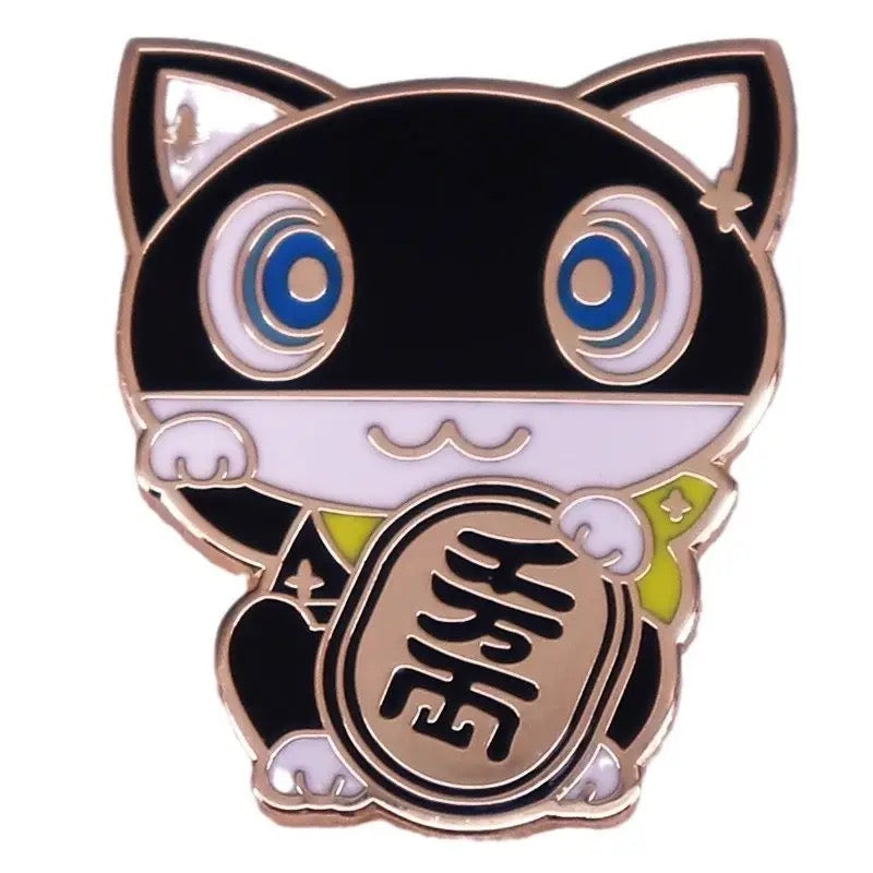 Oggetto regalo di design – pins chat chanceux anime 