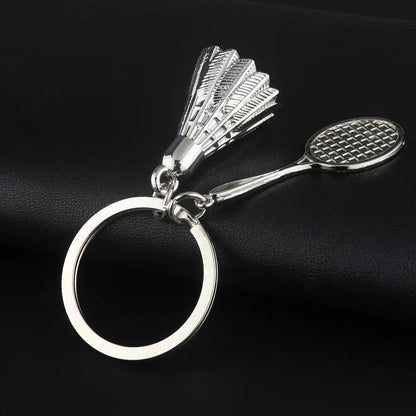 Badminton keychain