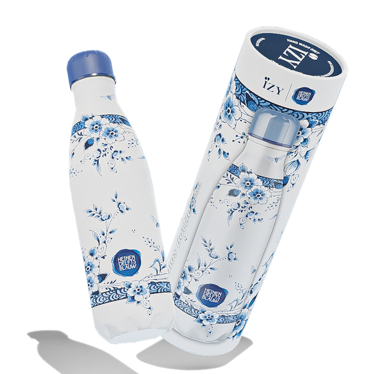 IZY Bottle - Delfts Blau - Fayence - 500ml