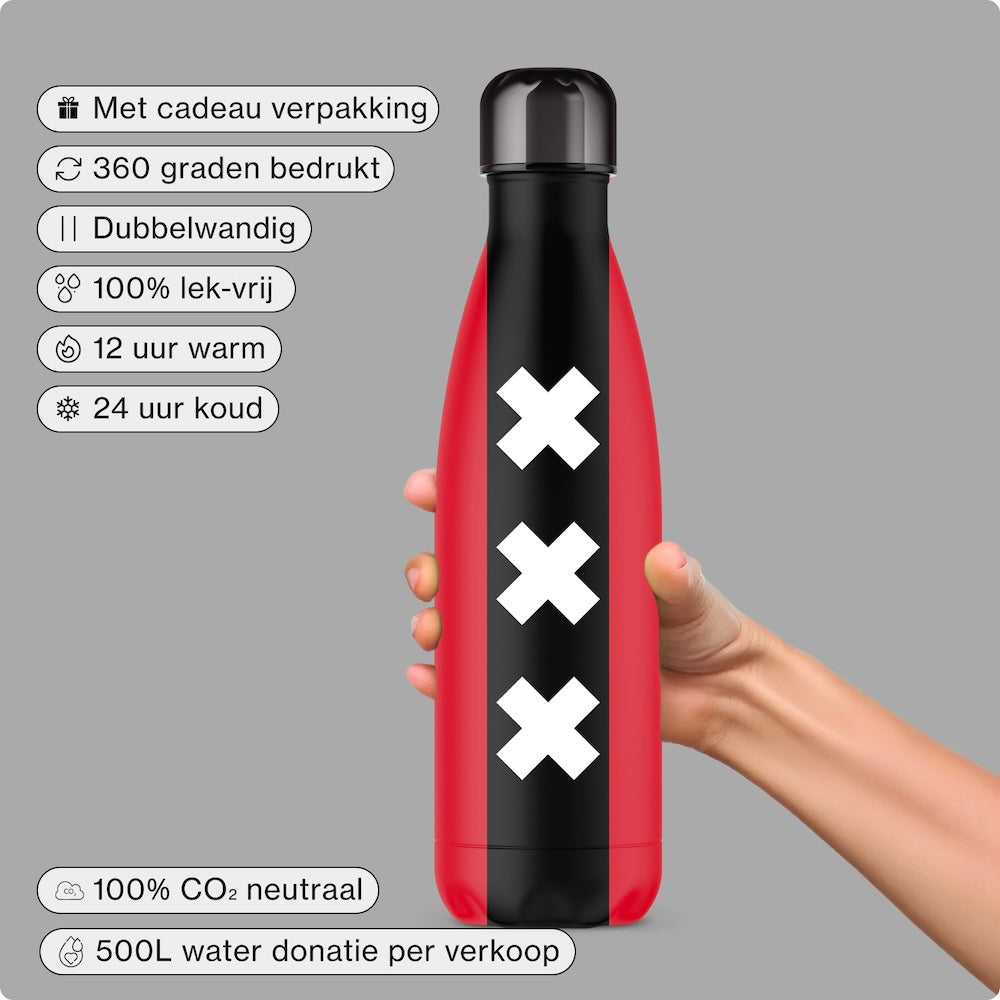 IZY Bottle - Amsterdam Flagge - 500ml