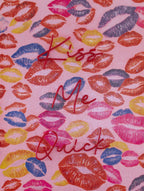 'Kiss Me Quick' Wall Artwork with LED Neon - STANDARD