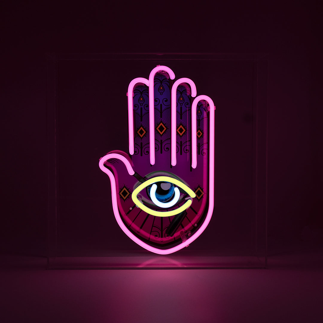 'All Seeing Eye' Large Glass Neon Sign