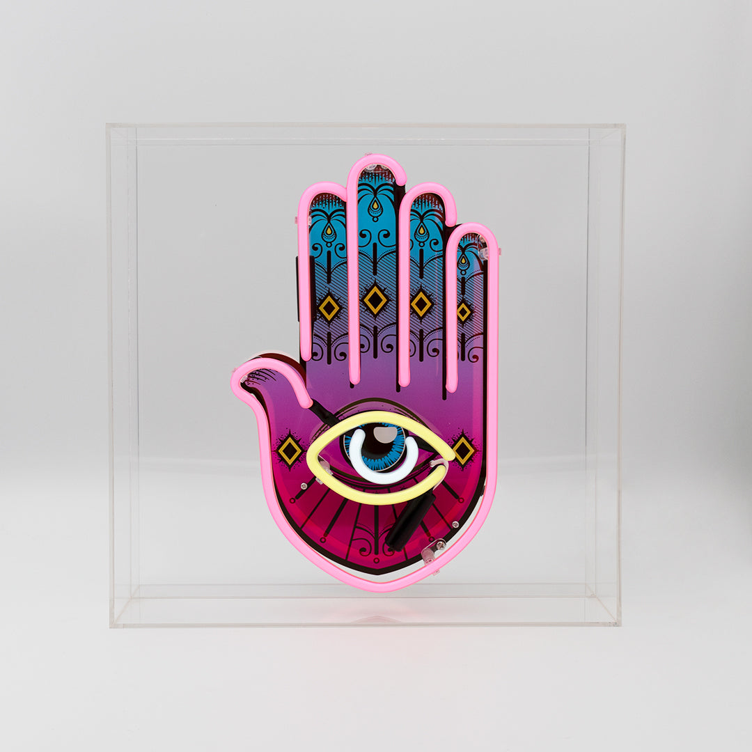 'All Seeing Eye' Large Glass Neon Sign
