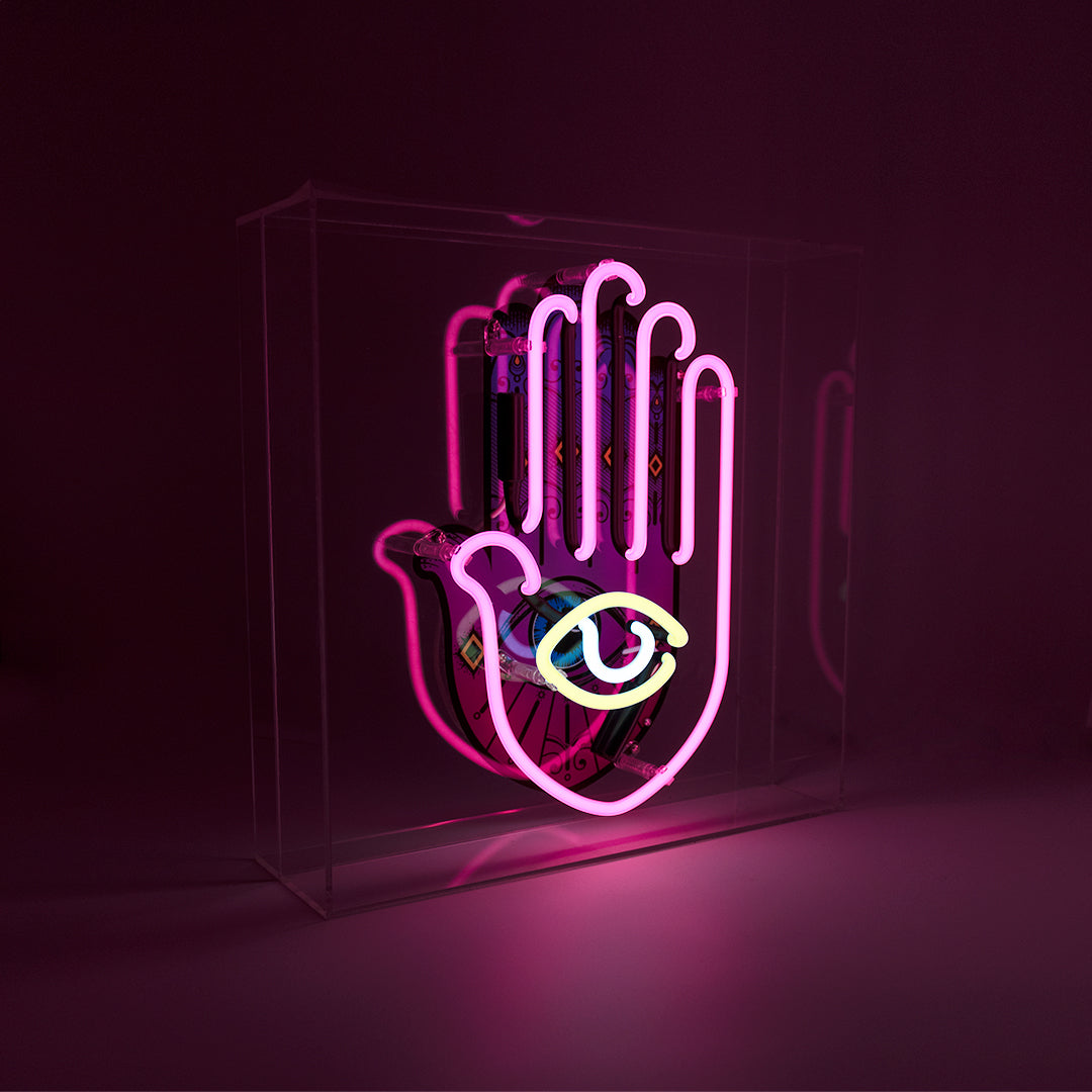 'All Seeing Eye' Large Glass Neon Sign