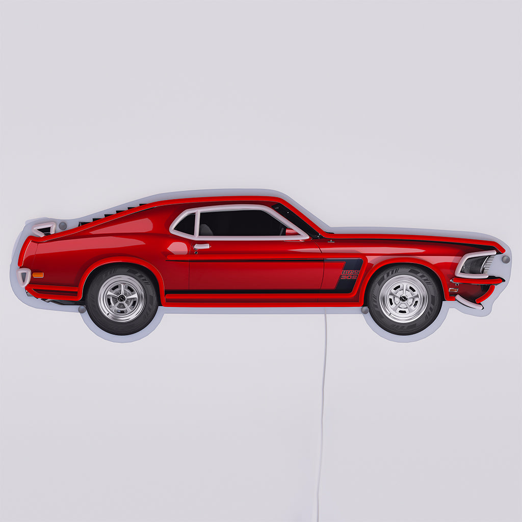 American Muscle Car Neon-LED-Schild - Wandmontage