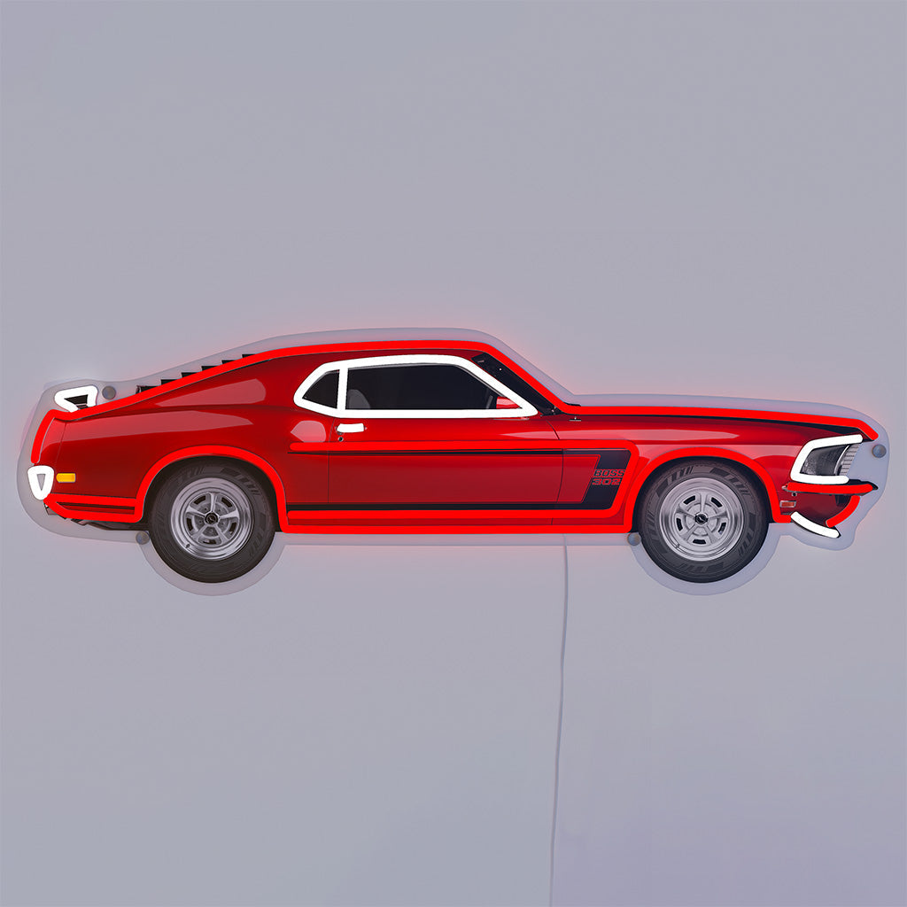 American Muscle Car Neon-LED-Schild - Wandmontage