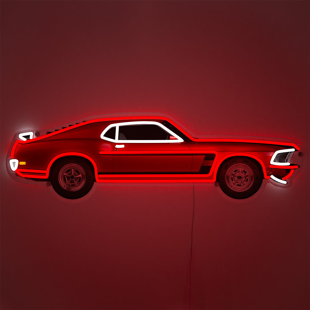 American Muscle Car Neon-LED-Schild - Wandmontage