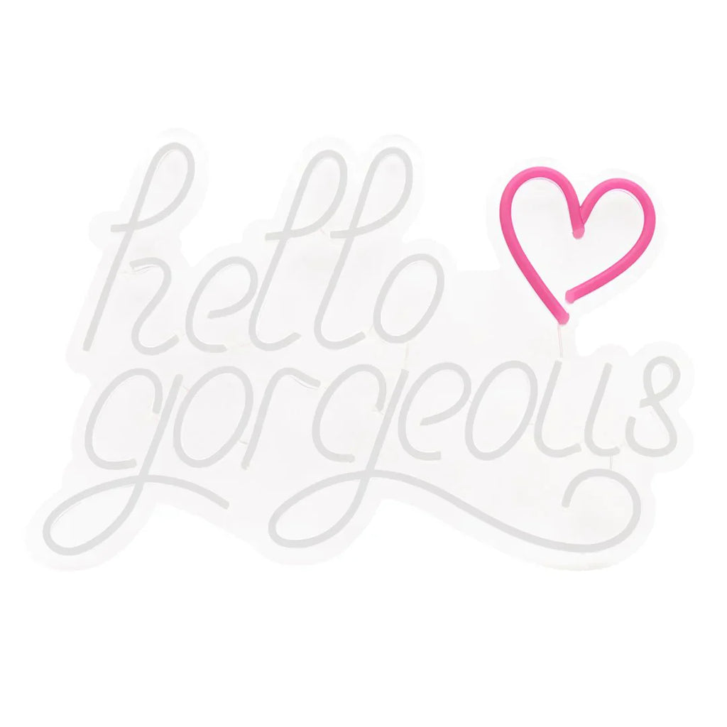 Regalo de diseño – led wall neon hello gorgeous 