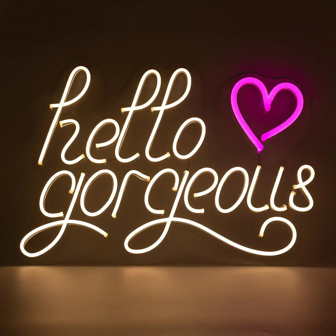 Regalo de diseño – led wall neon hello gorgeous LEDWN HG 5060081506582