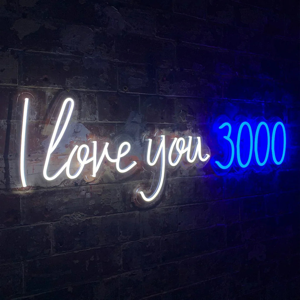 Regalo de diseño – led wall neon i love you 3000 