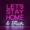 led wall neon lets stay home and f ck pink LEDWN LSHF PK 5060081506605