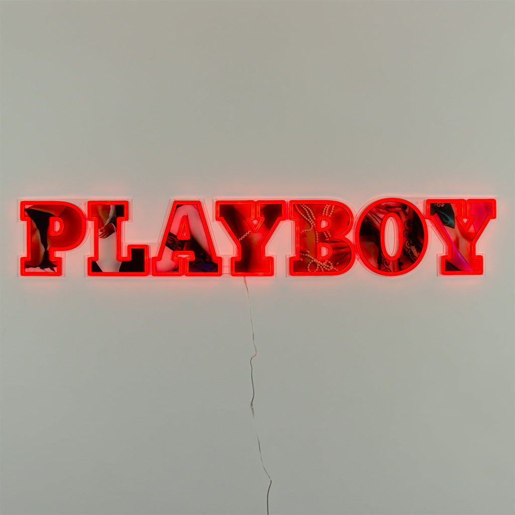 Playboy X Locomocean – Playboy Symbolwort Rotes Neon LED zur Wandmontage