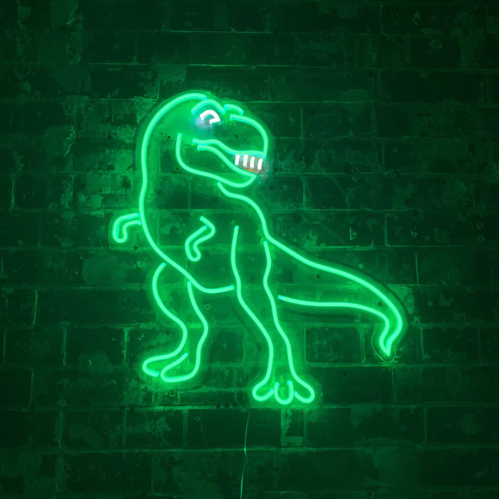 led wall neon dinosaur t rex 