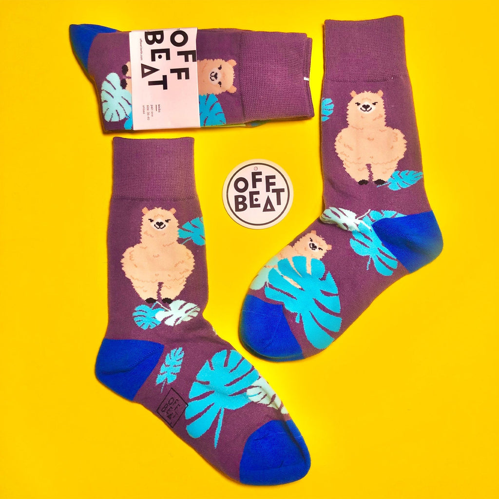 Chaussettes Lama