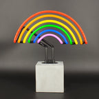 Regalo de diseño – neon concrete base rainbow 