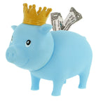 Tirelire Cochon Prince Bleu Lilalu 9005 – vue trois-quarts