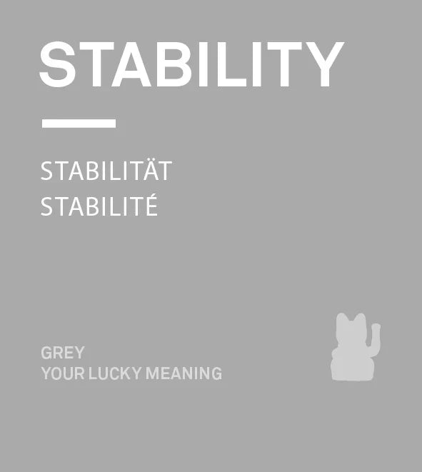 Notebook Chat Chanceux Gris – visuel Lucky Cat Grey Stability