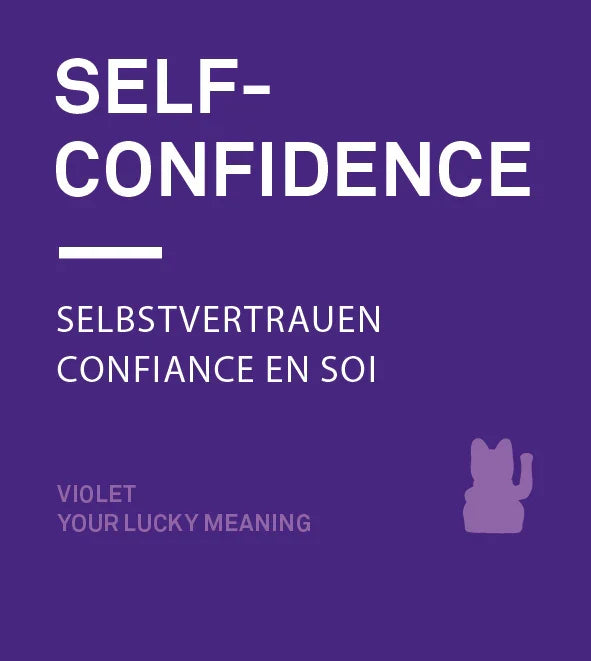 Patch Chat Chanceux Violet – visuel Lucky Cat Violet Self Confidence