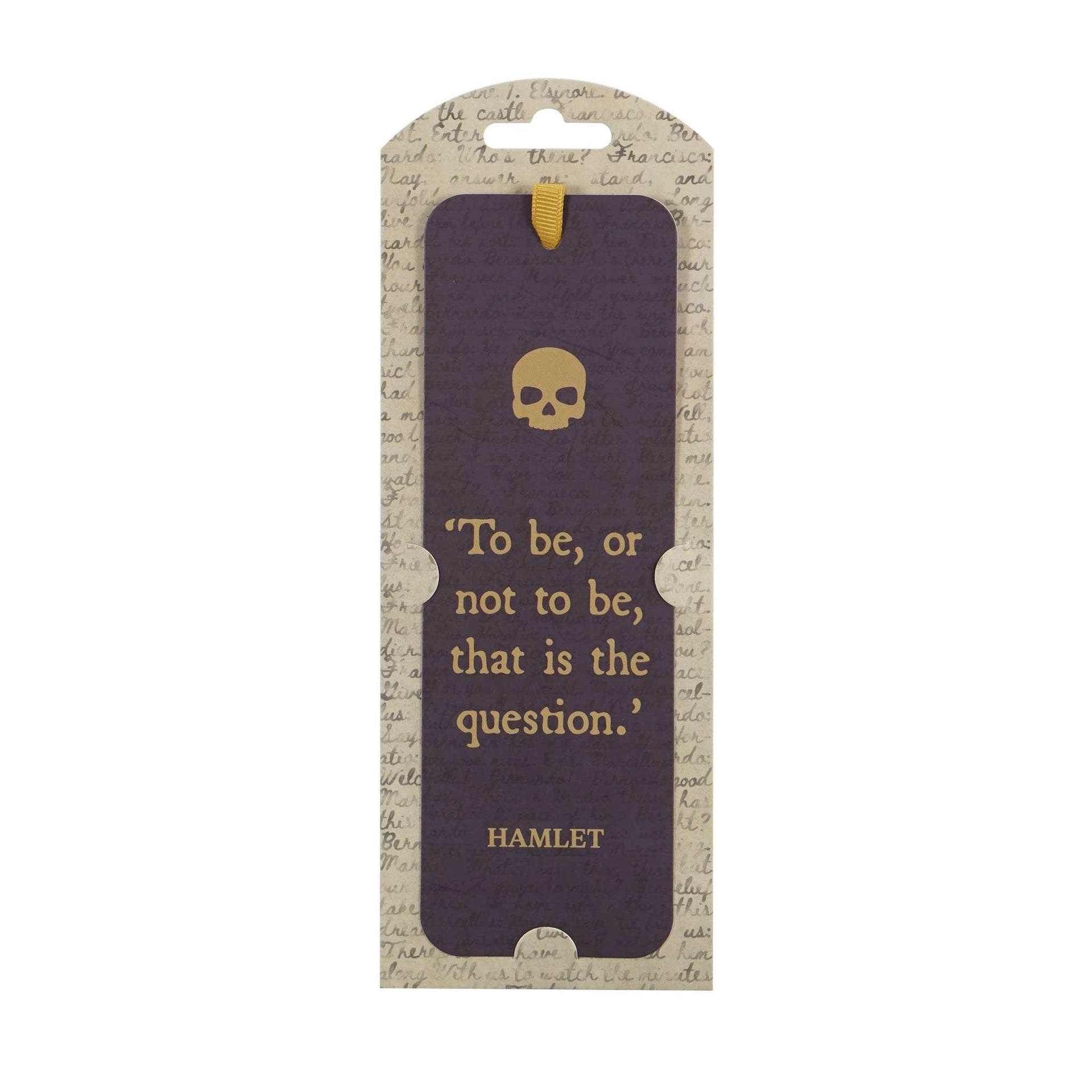 Marque-page papier Shakespeare - Hamlet