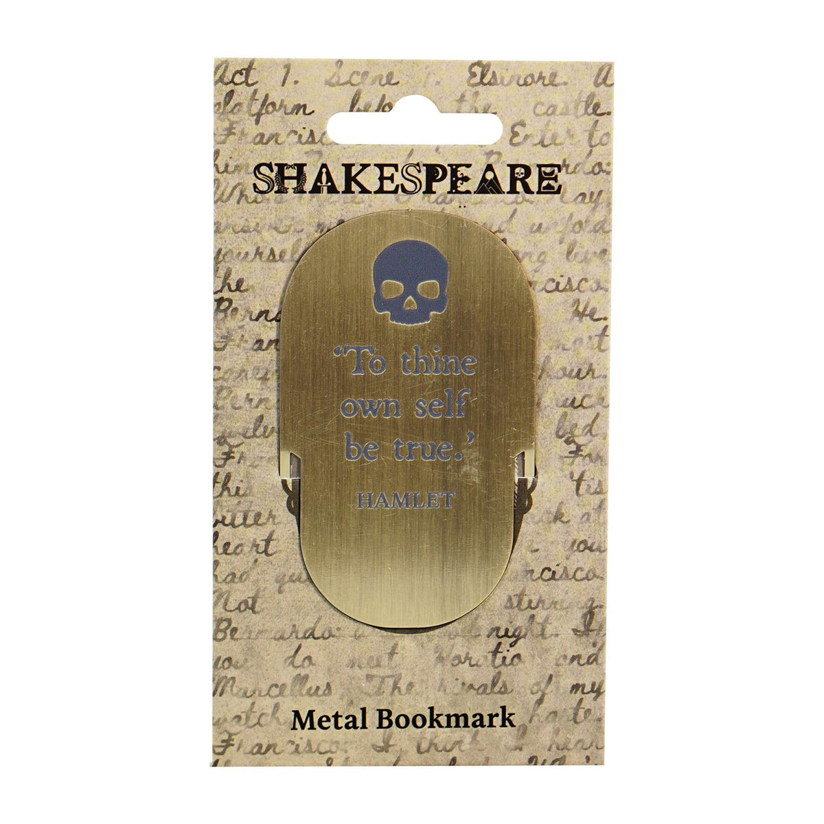 Marque-page en métal Shakespeare - Hamlet