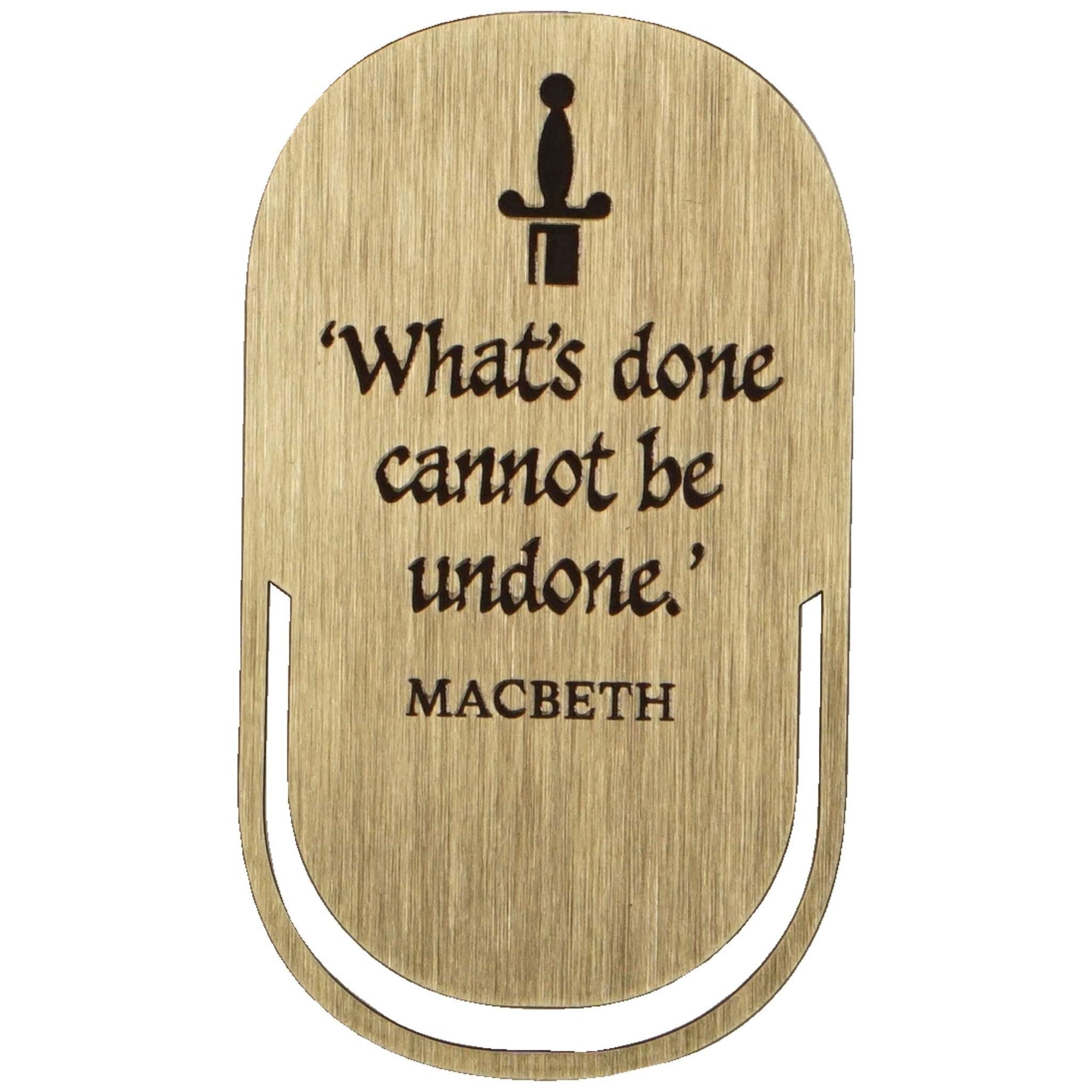 Shakespeare - Macbeth Metal Bookmark